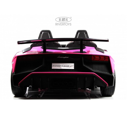 Детский электромобиль Lamborghini Aventador SV (M777MM) розовый