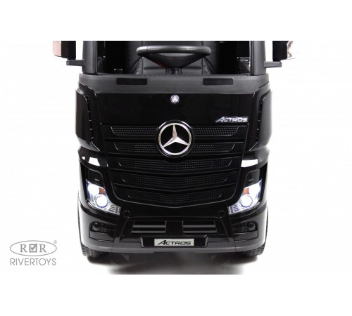 Детский электромобиль Mercedes-Benz Actros HL358 черный глянец