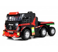 Детский электромобиль Mercedes-Benz Axor с прицепом (H777HH) красный