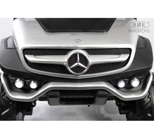 Детский электромобиль Mercedes-Benz Unimog Concept (P555BP) серебристый глянец