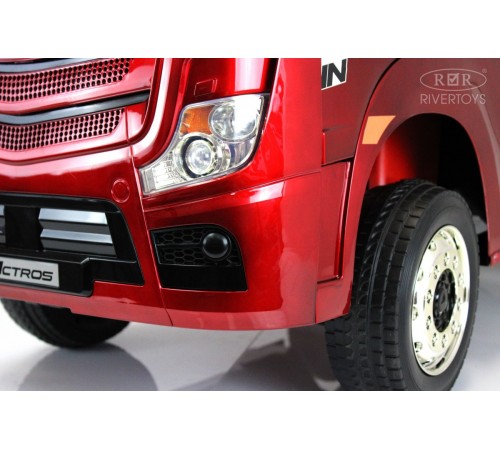 Детский электромобиль Mercedes-Benz Actros HL358 вишневый глянец