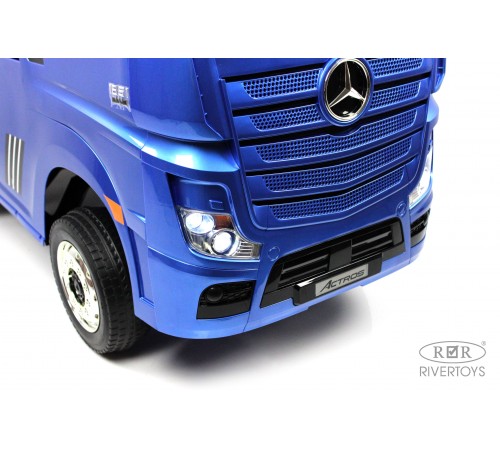 Детский электромобиль Mercedes-Benz Actros HL358 синий глянец