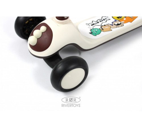 Детский самокат HB-8002 - 6 шт в упаковке (розовый - 2, коричневый - 2, зеленый - 2)