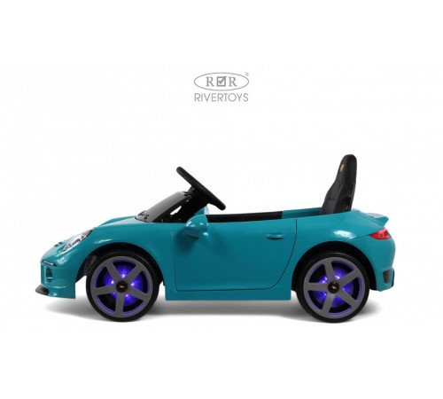 Детский электромобиль Porsche 911 RUF (A444AA) синий Детский электромобиль Porsche 911 RUF (A444AA) синий