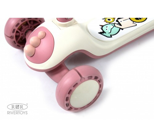 Детский самокат HB-8002 - 6 шт в упаковке (розовый - 2, коричневый - 2, зеленый - 2)