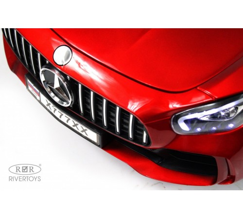 Детский электромобиль Mercedes-Benz AMG GT X777XX красный глянец