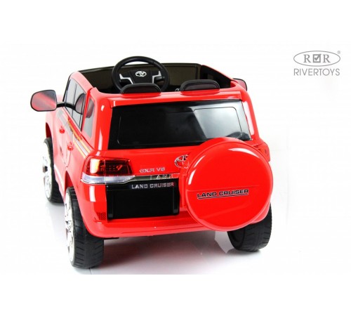 Детский электромобиль Toyota Land Cruiser 200 (JJ2022) красный глянец Детский электромобиль Toyota Land Cruiser 200 (JJ2022) красный глянец