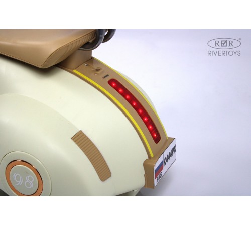 Детский электроскутер K444PX бежевый