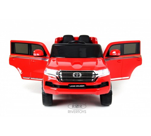Детский электромобиль Toyota Land Cruiser 200 (JJ2022) красный глянец Детский электромобиль Toyota Land Cruiser 200 (JJ2022) красный глянец