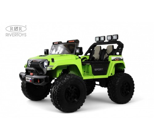 Детский электромобиль Jeep A222AA зеленый Детский электромобиль Jeep A222AA зеленый
