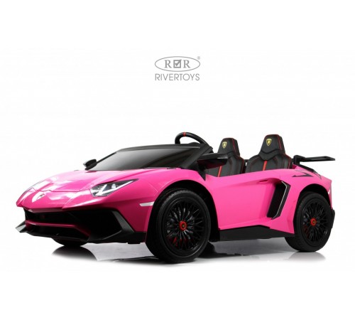 Детский электромобиль Lamborghini Aventador SV (M777MM) розовый
