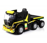 Детский электромобиль Mercedes-Benz Axor с прицепом (H777HH) желтый