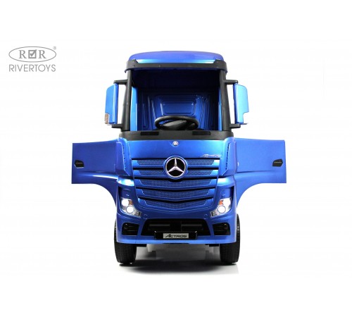 Детский электромобиль Mercedes-Benz Actros HL358 синий глянец