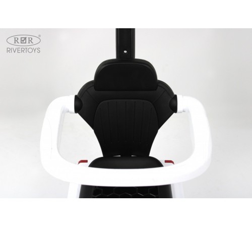 Детский толокар JY-Z08B белый с ручкой