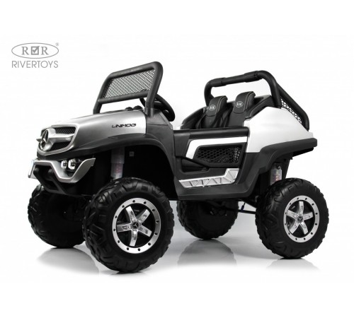 Детский электромобиль Mercedes-Benz Unimog Concept (P555BP) серебристый глянец