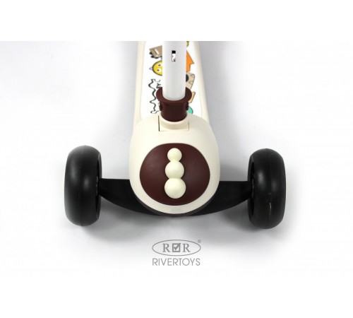 Детский самокат HB-8002 - 6 шт в упаковке (розовый - 2, коричневый - 2, зеленый - 2)