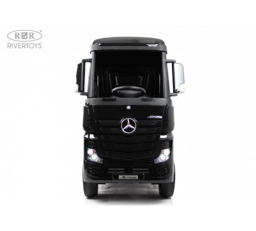 Детский электромобиль Mercedes-Benz Actros HL358 черный глянец