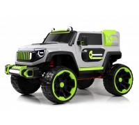 Детский электромобиль E007EE серо-зеленый
