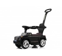Детский толокар JY-Z08B черный с ручкой