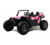 Детский электромобиль багги, двухместный 4WD (нагрузка 100 кг.) - A707AA розовый камуфляж