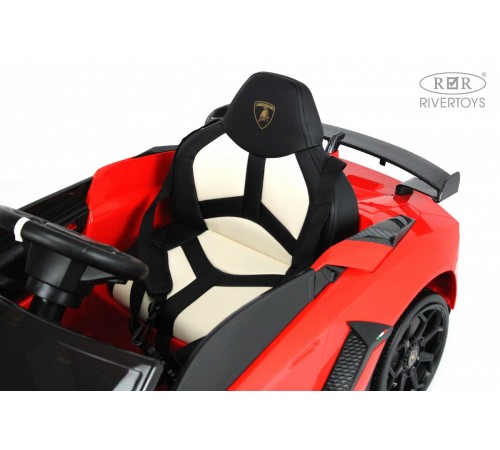 Детский электромобиль Lamborghini Aventador SVJ (A333MP) красный Детский электромобиль Lamborghini Aventador SVJ (A333MP) красный