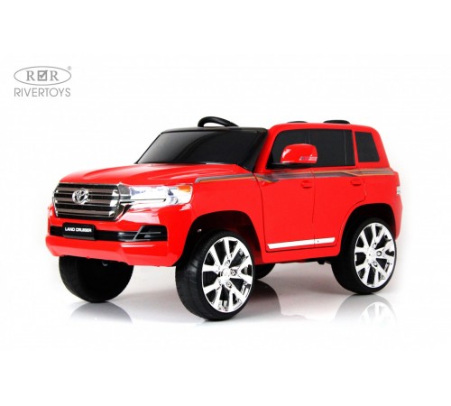 Детский электромобиль Toyota Land Cruiser 200 (JJ2022) красный глянец Детский электромобиль Toyota Land Cruiser 200 (JJ2022) красный глянец