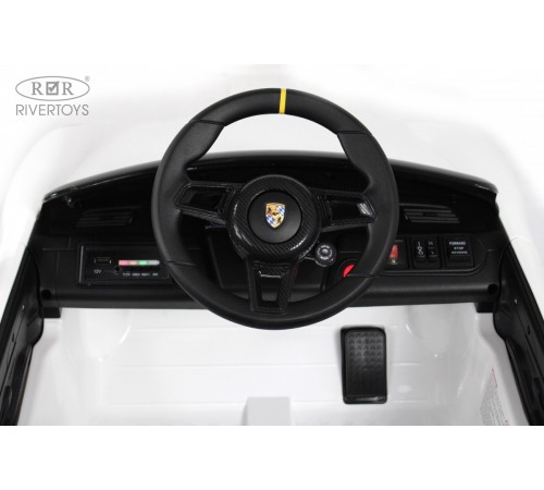 Детский электромобиль Porsche 911 RUF (A444AA) белый Детский электромобиль Porsche 911 RUF (A444AA) белый