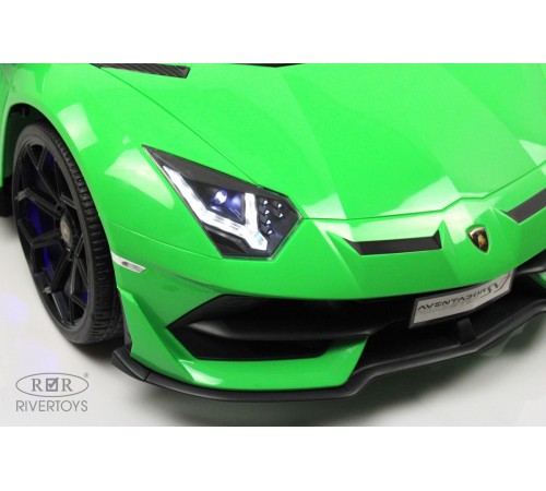 Детский электромобиль Lamborghini Aventador SVJ (A111MP) зеленый Детский электромобиль Lamborghini Aventador SVJ (A111MP) зеленый