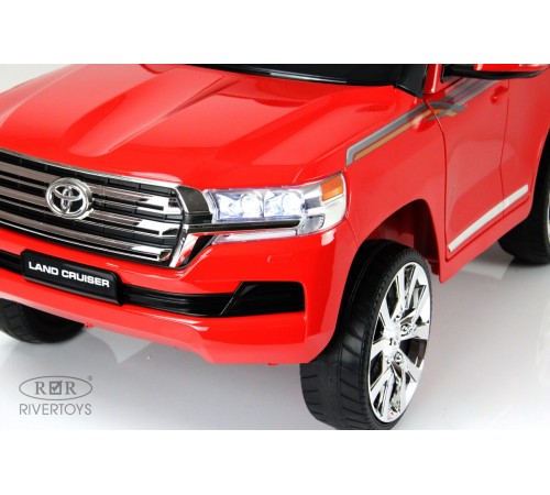 Детский электромобиль Toyota Land Cruiser 200 (JJ2022) красный глянец Детский электромобиль Toyota Land Cruiser 200 (JJ2022) красный глянец