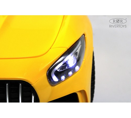 Детский электромобиль Mercedes-Benz AMG GT X777XX желтый Детский электромобиль Mercedes-Benz AMG GT X777XX желтый