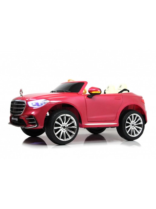 Детский электромобиль Mercdes М333БХ розовый 4WD глянец