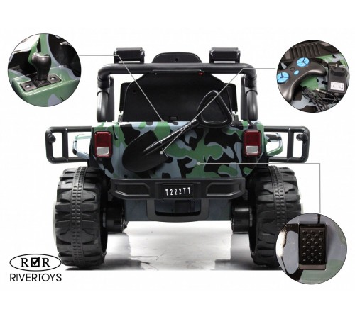 Детский электромобиль T222TT 4WD камуфляж Детский электромобиль T222TT 4WD камуфляж