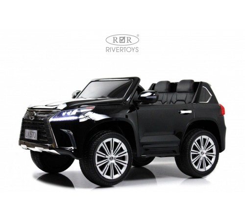 Детский электромобиль Lexus LX570 (Y555YY) черный глянец Детский электромобиль Lexus LX570 (Y555YY) черный глянец