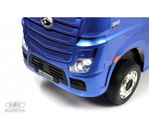 Детский электромобиль Mercedes-Benz Actros HL358 синий глянец
