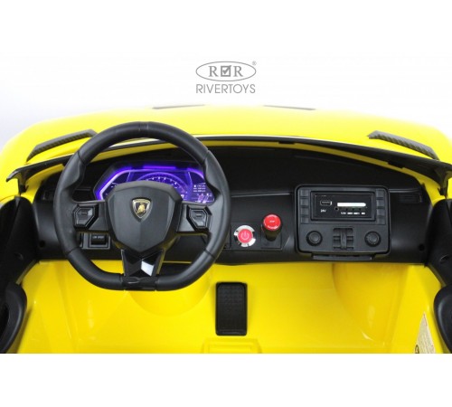 Детский электромобиль Lamborghini Aventador SVJ (A111MP) желтый Детский электромобиль Lamborghini Aventador SVJ (A111MP) желтый