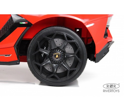Детский электромобиль Lamborghini Aventador SVJ (A333MP) красный Детский электромобиль Lamborghini Aventador SVJ (A333MP) красный