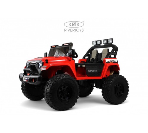 Детский электромобиль Jeep A222AA красный