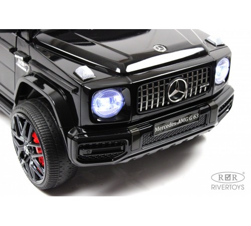 Детский электромобиль Mercedes-Benz G63 (O111OO) черный глянец Детский электромобиль Mercedes-Benz G63 (O111OO) черный глянец