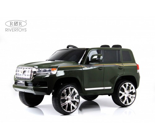 Детский электромобиль Toyota Land Cruiser 200 (JJ2022) зеленый глянец