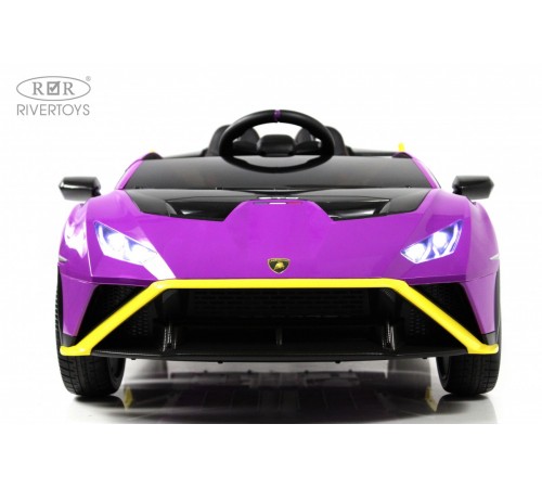Детский электромобиль Lamborghini Huracán STO (E888EE) желто-фиолетовый Детский электромобиль Lamborghini Huracán STO (E888EE) желто-фиолетовый