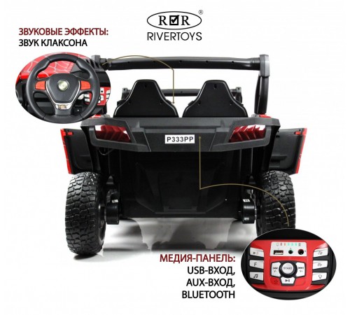 Детский электромобиль P333PP (Buggy) красный Spider Детский электромобиль P333PP (Buggy) красный Spider