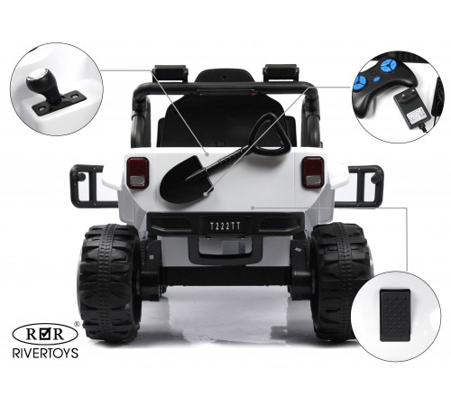 Детский электромобиль T222TT 4WD белый