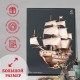Сборная модель из дерева Lemmo Корабль Утренняя Звезда 2 (светлые паруса)