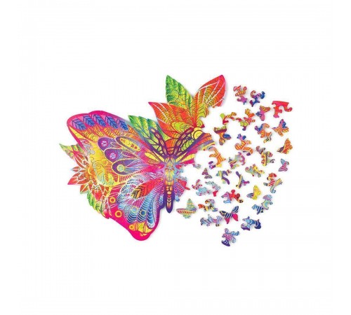 Деревянный пазл Wood Trick Драгоценная бабочка (36x28 см)