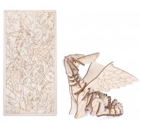 Деревянный пазл, раскраска, конструктор Lemmo Дракон