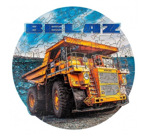 Деревянный пазл, фигурный для детей и взрослых EWA Автомобиль BELAZ 7513 28x28 см Деревянный пазл, фигурный для детей и взрослых EWA Автомобиль BELAZ 7513 28x28 см