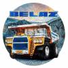 Деревянный пазл, фигурный для детей и взрослых EWA Автомобиль BELAZ 75601  28x28 см