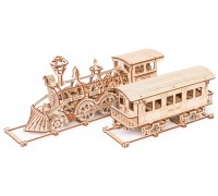 Механическая сборная модель Wood Trick Локомотив R17 с рельсами