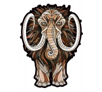 Деревянный, фигурный пазл EWA Мастодон Мамонт L 40x54 см