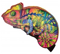 Деревянный пазл Wood Trick Красочный Хамелеон (34x30 см)